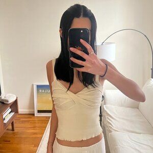 Princess Polly knit beige tank